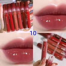 1pc Gege Bear Glossy & Matte Finish Lip Gloss, 5 Color Options, Long-Lasting, Moisturizing, Velvet Texture, Brightening