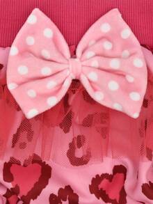 1件可爱时尚可水洗可重复使用狗狗尿布 - 弹性蝴蝶结设计，适用于母犬和幼犬 - 彩色 - 查看 5