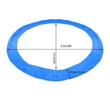 Rainaut 8FT Trampoline Pad, Trampoline Replacement Safety Pad, Trampoline Edge Cover Springs Protection Pad For Trampoline Facilities In Family Courtyards, Indoor Play Areas, Parks, Outdoor Amusement Parks, Kindergartens - Blue - View 8