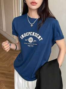 Camiseta Gráfica Con Letras - Blanco - Ver 3