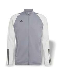 Áo khoác tập luyện Adidas cho nam, nhẹ, thoáng khí, nhanh khô, co giãn, thân thiện với da, khóa kéo, cổ tay co giãn, logo, dễ vệ sinh, tập gym, chạy bộ, đi làm hàng ngày, xuân thu, xám HP1908 - xám - Xem 1