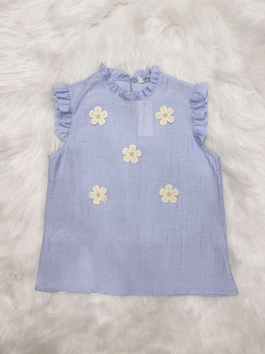 Bin Hang - Camiseta de verao para Feminina com flor 2025 NOVO