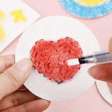 20/10/2pcs-3D Magic Puffy Foam Texture Painting Paper For Kids DIY Drawing Art Educational Craft Sponge Canvas Board Handicraft - Multicolor - View 8