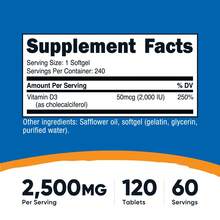 Nutricost Vitamin D3 2000 Iu Softgels, 240 Softgels - Non-GMO & Gluten Free | Vitamin D3 Supplement, Bone Health, Immune Support, Non-GMO, Gluten Free, High Potency - Khác - Xem 2