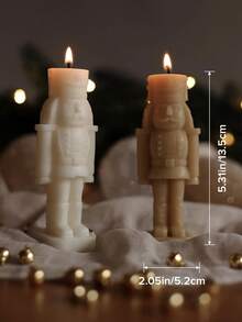 1 pieza Paquete de velas navideñas hechas a mano, que incluye campana, árbol de Navidad giratorio, copos de nieve, hombre de jengibre, alce, castillo, cascanueces, vela decorativa para ambiente, decoración de habitación, regalos de Halloween, regalos de Navidad, regalos para mejores amigos, regalos de graduación, regalos de cumpleaños, regalos de boda, regalos del Día de la Madre, regalos para amantes, regalos para mujeres, niñas, regalos de boda, recuerdos de boda, decoración del hogar, decoraciones de cumpleaños, aroma a pera inglesa y freesia, decoraciones navideñas