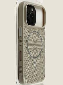 1pc Breathable Fluorescent Wireless Charging Phone Case, Compatible With IPhone 17 Air 16 15 14 13 12 11 Pro Max Plus | Liquid Silicone | Ultra-Thin Shock-Proof Protective Case | Phone - White - View 3