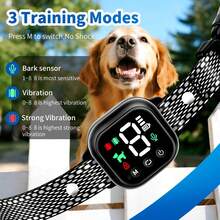 Obroża antyszczekowa dla psa - akumulatorowa inteligentna obroża antyszczekowa dla psów - wodoodporna obroża elektryczna antyszczekowa dla małych/średnich/dużych psów - obroża antyszczekowa dla psów o regulowanych poziomach czułości, obroża treningowa antyszczekowa z regulowaną czułością, sygnałem dźwiękowym i wibracjami