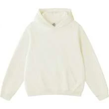 FAIABLE Mens Hoodies Oversized Unisex Wash Hoodie Heavyweight Fleece Vintage Cotton Sweatshirt Men Women Streetwear - 白色 - 查看 1