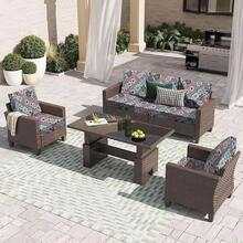 HANDONTIME 8Pcs Patio Cushion Covers Stretch Outdoor Couch Cover Cushions Outdoor Furniture Waterproof Patio Furniture Cover Pets Sofa Covers Washable (Khaki,Cover Only) - C:哦,我的天啊 - 查看 2