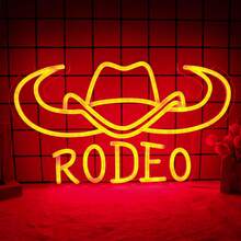 Cowboy Neon Signs Western Cowboy Neon Sign Longhorn Neon Signs LED Bull Skull Neon Signs Texas Neon Lights Bedroom Home Office Bar Game Room Man Cave Wall Decor Gift 16 * 9.3 In - 牛仔 - 查看 1