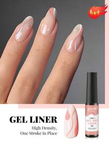 9pcs/Set Nail Gel Liner Pens, 3D Effect Gel Nail Polish Fine Brush, DIY Nail Salon Design At Home, Gift For Girls Nails - Multicolor - View 14