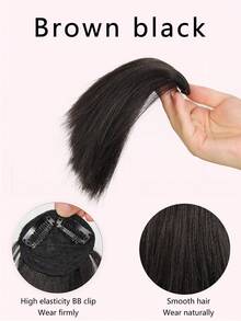 Clip-In Synthetic Hair Extensions Set Of 1, Invisible Root Volumizer Straight Clip-On Hairpiece, Top Boosting Hair Padding Pieces, Adds Volume For All - Suitable For Men & Women, Easy To Use - Multicolor - View 16