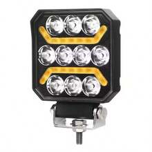 1 个 AURUM BEAM 30W 八角形 4 英寸 LED 工作灯，越野辅助灯，带独特的日间行车灯，适用于卡车、轿车、SUV、拖拉机、叉车和货车