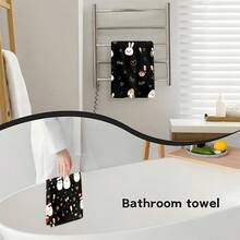 1套/2件/100件厨房毛巾和洗碗布，带有企鹅印花图案，配有圣诞帽，适用于餐厅、厨房、浴室的室内装饰、派对装饰、节日礼物，也可以作为圣诞礼物赠送 - 彩色 - 查看 9