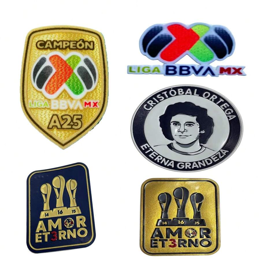 Set Patches America Champion Three-Time Club A25 Liga Mx 5pcs - MultiWarna - View 1