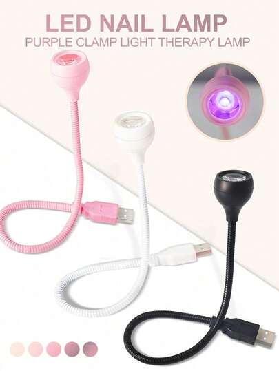 LIMEGIRL UV LED美甲灯，USB便携式迷你美甲烘干机，适用于UV凝胶指甲油固化，可折叠家用UV灯，女士礼物