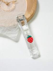 1个卡通夹子收纳盒，配50个替换夹子，文件/资料整理夹，学生试卷夹，零食封口夹 - 彩色 - 查看 9