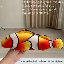 1 pieza Juguete eléctrico de pez flácido para gatos, práctico y multifuncional