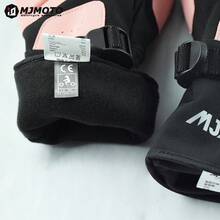 MJMOTO 粉色女式冬季摩托车手套防风防水摩托车骑行手套触摸屏越野摩托车手套 - A - 查看 8