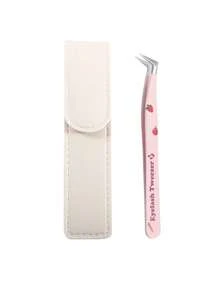 5pcs/1pc Professional Eyelash Extension Tweezers Set, Including Precision Feather Tip Tweezers, Straight And Curved Eyelash Curler Tweezers, Round Head Feather Tweezers, Suitable For Beginners And Eyelash Technicians, Perfect For Placing Eyelashes And Shaping Eyebrows, Handmade, Delicate Craftsmanship, Women's Gift, Beauty Industry, Christmas, Halloween, Holiday, Back To School Gift, Makeup Essentials - Pink - View 7