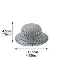 Capteur de cheveux pour drain de baignoire, capteur de cheveux de douche en silicone premium, 1 paquet de bouchon de cheveux pliable pour drains à clapet et drains standard de douche, baignoire, salle de bain, évier