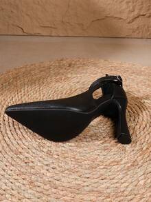 Jesień/Zima 2025 Klasyczne czarne szpilki ze szpiczastym noskiem na imprezę, damskie czółenka, eleganckie