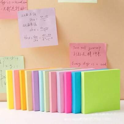 8 Pads, 50 Sheets Per Pad. Cute Creative Student Memo Pads, Reusable And Sticky Notes, Stationery
