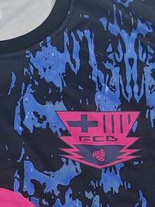 Áo bóng đá nam kiểu Barcelona được thiết kế riêng, in tên và số, áo nỉ thể thao cổ tròn thoải mái, phù hợp cho tập luyện bóng đá, mặc thường ngày và làm quà tặng mùa hè, đồ tập gym. - Nhiều màu - Xem 7