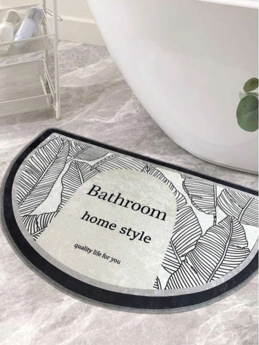 70x120厘米椭圆形防滑浴室垫 – 柔软、吸水、耐用 | 土耳其制造 - 淺灰色 - 查看 1