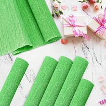 Crepe Paper Streamers 2 Rolls, 10 X 98Inch Crepe Paper Sheets Colourful Paper Flower Wrapping Paper Crafts Birthday Wedding Holiday Party Decorations (Champagne) - 草綠色 - 查看 7
