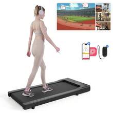 Flat Walking Treadmill 2.5HP Motor 1-6km/H Speed Anti-Slip Shock Absorption Portable Treadmill For Home Office Exercise Machine - 美規B型插(110-127V) - 查看 7