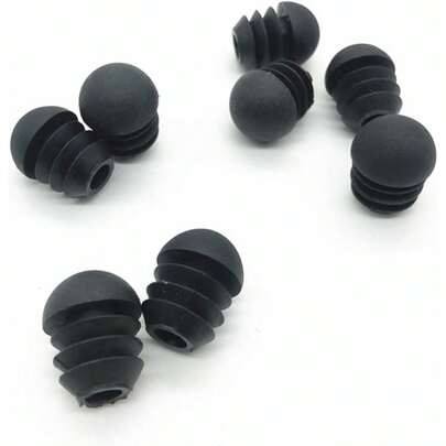 Round Tube Plugs (Outer Diameter 19 Mm), 14 Round Sheet Plugs With Round Spherical Heads, Saddle Plugs, Polyethylene Plastic Tube Caps, Suitable For Pallets And