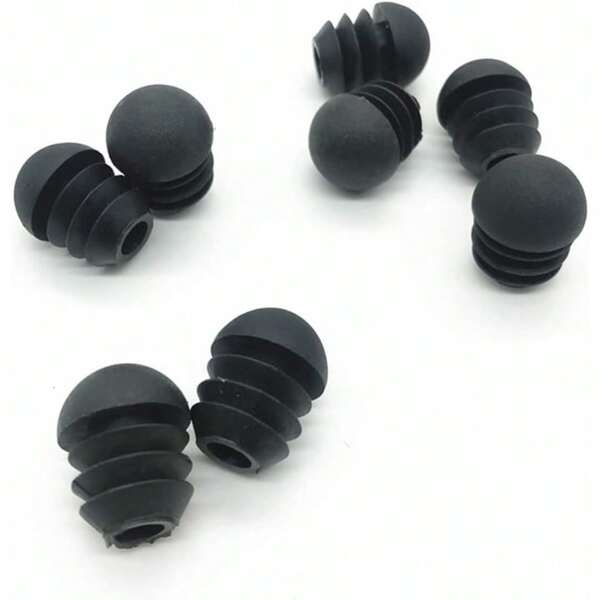 Tampões de tubo redondo (diâmetro externo 19 mm), 14 tampões de folha redondos com cabeças esféricas redondas, tampões de sela, tampas de tubo de plástico de polietileno, adequados para paletes e