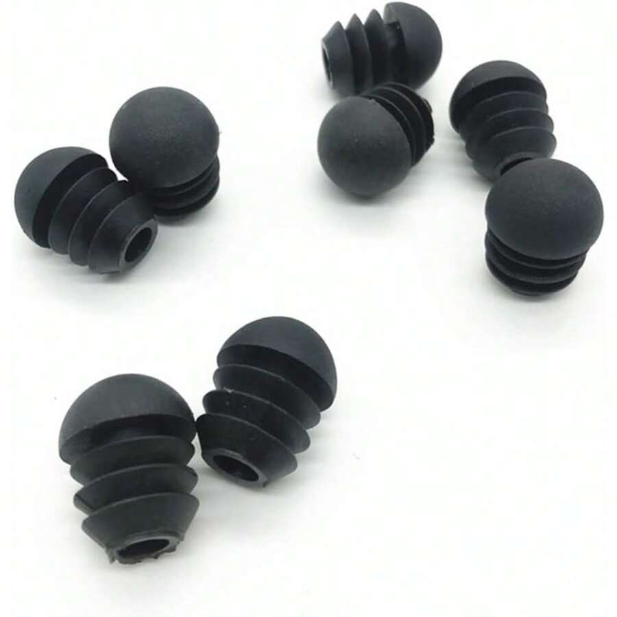 Round Tube Plugs (Outer Diameter 19 Mm), 14 Round Sheet Plugs With Round Spherical Heads, Saddle Plugs, Polyethylene Plastic Tube Caps, Suitable For Pallets And