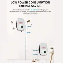 1/2/4pcs Ultrasonic Indoor Pest Repeller, Dual Frequency Ultrasonic & Electromagnetic Waves, 360° Wide Coverage, Physical Pest Removal For Mosquitoes, Bugs, Mice, Fleas, Pest Repellent For Home, Kitchen, Office, Hotel, Warehouse - EU C Type Plug(220-240V) - View 11