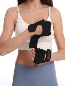 1 Pair Unisex Half Finger Fitness Gloves, Anti-Slip Breathable Cycling/Lifting/Exercise Gloves, Swimming Games Gym Accessories, Lightweight Breathable Fitness Half-Finger Gloves