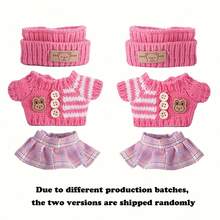 1/2 Set Fashion Doll Clothes, Suitable For 6.69 Inch Dolls (Doll Not Included), Hand-Knitted Outfit Including Bucket Hat, Sweater And Pants Or Skirt, DIY Fashionable And Fun Accessories, Cute Doll Accessories For Play And Display, Great For Birthday, Anniversary And Holiday Gifts (Shoes And Doll Not Included) - Multicolor - View 6
