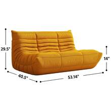 Light Luxury Minimalism Armless Floor Lounge Chair Sofa, Bean Bag Fireplace Chair, Durable And Comfortable Floor Lounge Chair, Plush Teddy Fleece Memory Foam Compressed Foam Self-Expanding Ergonomic Chair
