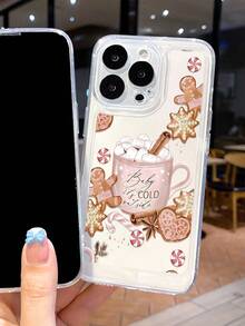 1 pieza Funda de teléfono transparente de TPU con gráficos de otoño y Navidad personalizados, a prueba de huellas dactilares y de cobertura completa, compatible con iPhone 16/16Pro/16Plus/15/15ProMax/15Pro/11/12/13/14ProMax/11Pro/11ProMax/12Pro/12ProMax/13Pro/13ProMax/14Pro/14ProMax/16ProMax/16/16Pro/16Plus, minimalista y creativa