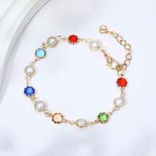 Women's Simple & Stylish Candy-Colored Heart-Shaped Bracelet - Ideal Gift For Loved Ones
