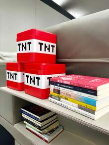 1 pezzo Scatola di immagazzinaggio stile Minecraft fai-da-te, scatola regalo di Natale, forniture per feste di Pixel Miner, adatta per conservare oggetti personali, decorazione per feste di Pixel Miner, decorazione per feste di compleanno, Natale, organizzazione di camera, auto e scrivania d'ufficio