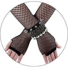 Eigso 3 Pcs Leather Punk Bracelets Men Women Of Rock Rivet Wrap Retro Spike Bracelet Adjustable - 黑-7 - 查看 12