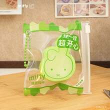 MIFFY 超可爱米菲挤压玩具钥匙扣缓升减压礼物儿童生日礼物可爱兔子饼干形状烦躁玩具包饰配件 - 黃色 - 查看 4