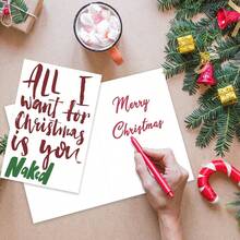 1 pezzo, Biglietto di auguri per Natale per esprimere amore, Biglietto di Natale con busta - Biglietto di Natale con testo