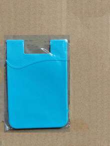 1PC Mobile Phone Silicone Card Holder Slot Sleeve, Stick On Pocket Credit Card ID Case Pouch Compatible With Apple Android - Multicolor - View 20