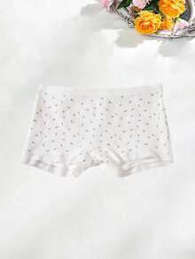 6-Piece Printed Cotton Women's Briefs, Comfortable, Seamless, Soft Women's Panties, Leggings, Safety Pants - Multicolor - View 4