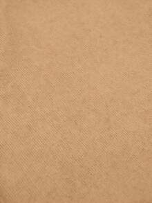 男士复古硬币印花 Polo 领纯色轻薄长袖衬衫，百搭休闲风格，适合所有季节，秋季必备 - 駝色 - 查看 6