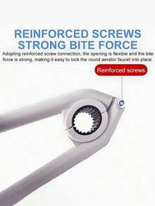 1 件装水龙头起泡器扳手，水龙头出水口扳手厨房面盆起泡器过滤网端口专用松动器拆卸工具神器坚固的螺纹连接，防滑橡胶握把，圆形手柄，防滑浴室松动工具用于水龙头安装和拆卸 - 彩色 - 查看 5