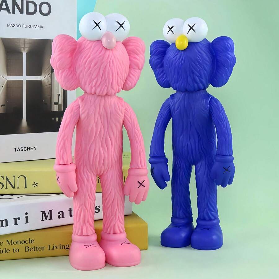 1PC 芝麻街可动人偶模型摆件，卡通装饰玩具模型家居摆件公仔模型玩偶汽车摆件创意个性汽车内饰装饰用品玩具 - 彩色 - 查看 1