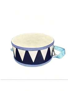 Conjunto de bateria de madeira de 6/8 polegadas com alça ajustável, 2 baquetas e experiência sensorial musical - presente perfeito